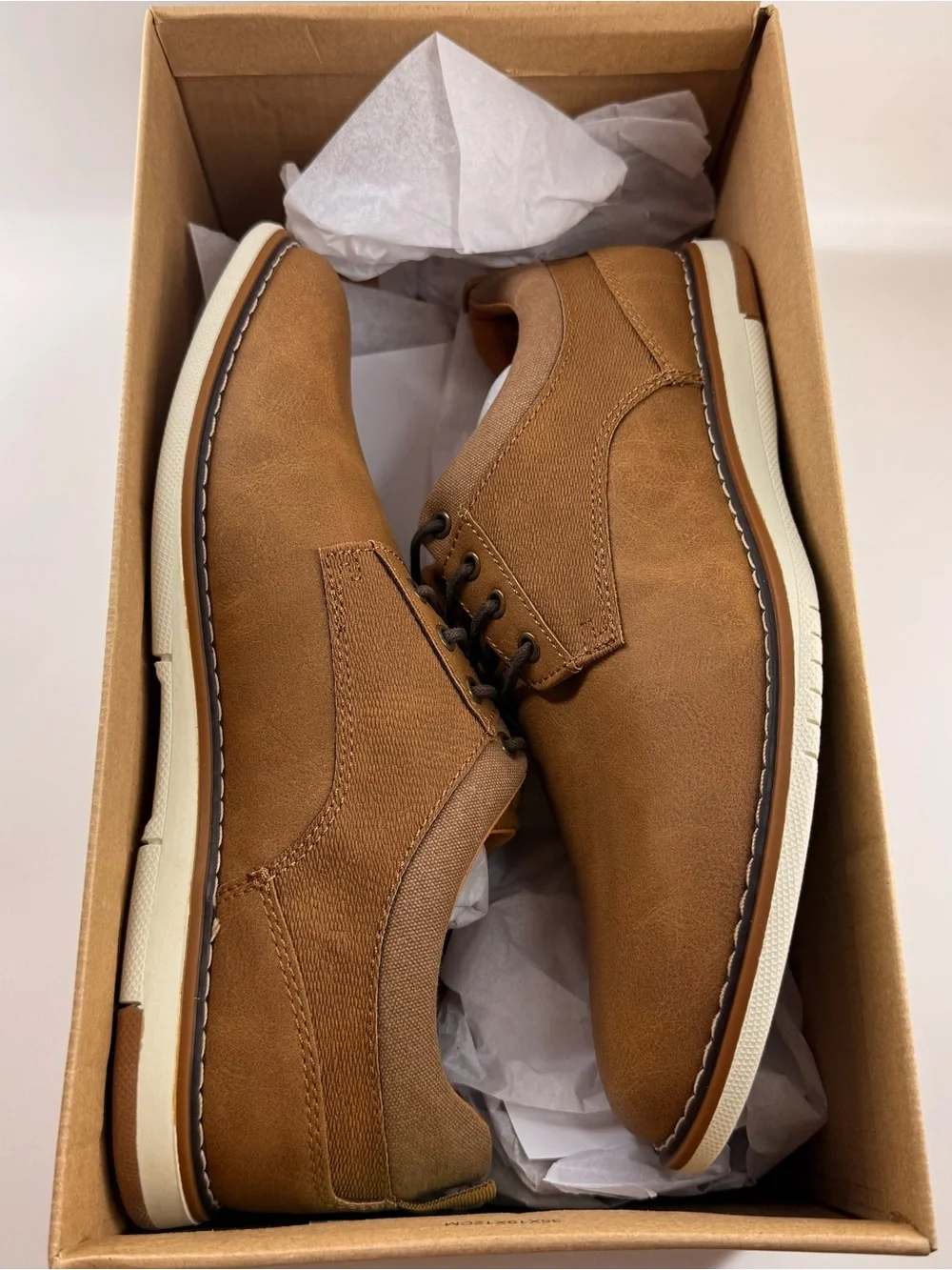 NIB Sz 8.5 Steve Madden Men's M-Landen Oxfords - Tan Nubuck NEW